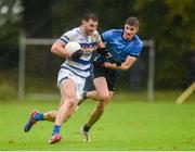 29 September 2024; Conor O'Shea of Breaffy is tackled by Rory Brickenden of Westport during the Mayo County Senior Club Football Championship quarter-final match between Breaffy and Westport at Breaffy in Mayo. Photo by Tom Beary/Sportsfile