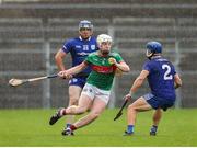 29 September 2024; Ed Meagher of Loughmore-Castleiney in action against Paul Maher of Thurles Sarsfields during the Tipperary County Senior Club Hurling Championship semi-final match between Loughmore Castleiney and Thurles Sarsfields at FBD Semple Stadium in Thurles, Tipperary. Photo by Michael P Ryan/Sportsfile