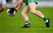 29 September 2024; A Sarsfields player collects the ball during the Kildare County Senior Club Football Championship quarter-final match between Moorefield and Sarsfields at Manguard Park Hawkfield in Newbridge, Kildare. Photo by Tyler Miller/Sportsfile