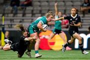 29 September 2024; Enya Breen of Ireland is tackled by Renee Holmes of New Zealand during the WXV1 Pool match between New Zealand and Ireland at BC Place in Vancouver, British Columbia. Photo by Rich Lam / World Rugby via Sportsfile