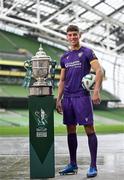 30 September 2024; Wexford's Lewis Temple poses for a portrait during the Sports Direct Men's FAI Cup semi-finals media day at the Aviva Stadium in Dublin. Photo by Stephen McCarthy/Sportsfile
