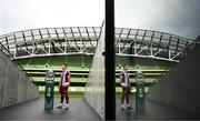 30 September 2024; Drogheda United's Douglas James Taylor poses for a portrait during the Sports Direct Men's FAI Cup semi-finals media day at the Aviva Stadium in Dublin. Photo by Stephen McCarthy/Sportsfile