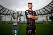 30 September 2024; Bohemians' Leigh Kavanagh poses for a portrait during the Sports Direct Men's FAI Cup semi-finals media day at the Aviva Stadium in Dublin. Photo by Stephen McCarthy/Sportsfile