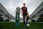 30 September 2024; Bohemians' Leigh Kavanagh poses for a portrait during the Sports Direct Men's FAI Cup semi-finals media day at the Aviva Stadium in Dublin. Photo by Stephen McCarthy/Sportsfile