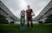 30 September 2024; Bohemians' Leigh Kavanagh poses for a portrait during the Sports Direct Men's FAI Cup semi-finals media day at the Aviva Stadium in Dublin. Photo by Stephen McCarthy/Sportsfile