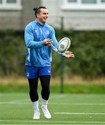 30 September 2024; James Lowe during Leinster rugby training at UCD in Dublin. Photo by Brendan Moran/Sportsfile