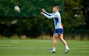 30 September 2024; Ciarán Frawley during Leinster rugby training at UCD in Dublin. Photo by Brendan Moran/Sportsfile