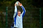 30 September 2024; Scott Penny during Leinster rugby training at UCD in Dublin. Photo by Brendan Moran/Sportsfile