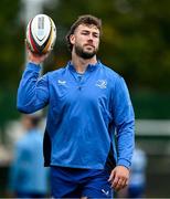 30 September 2024; Caelan Doris during Leinster rugby training at UCD in Dublin. Photo by Brendan Moran/Sportsfile