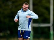 30 September 2024; Jack Boyle during Leinster rugby training at UCD in Dublin. Photo by Brendan Moran/Sportsfile