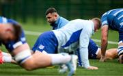 30 September 2024; Michael Milne during Leinster rugby training at UCD in Dublin. Photo by Brendan Moran/Sportsfile