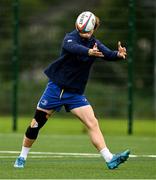 30 September 2024; Henry McErlean during Leinster rugby training at UCD in Dublin. Photo by Brendan Moran/Sportsfile
