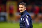 30 September 2024; Shelbourne physiotherapist Rory Byrne during the SSE Airtricity Men's Premier Division match between Shelbourne and St Patrick's Athletic at Tolka Park in Dublin. Photo by Stephen McCarthy/Sportsfile