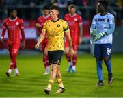 30 September 2024; Joe Redmond of St Patrick's Athletic walks out for the SSE Airtricity Men's Premier Division match between Shelbourne and St Patrick's Athletic at Tolka Park in Dublin. Photo by Stephen McCarthy/Sportsfile