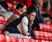 5 October 2024; Republic of Ireland player Jamie Finn in attendance during the SSE Airtricity Women's Premier Division match between Shelbourne and Peamount United at Tolka Park in Dublin. Photo by Thomas Flinkow/Sportsfile