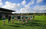 6 October 2024; Mohill players after the Leitrim County Senior Club Football Championship final match between Ballinamore Sean O'Heslins and Mohill at Ballinamore Sean O'Heslins GAA Club in Leitrim. Photo by Sam Barnes/Sportsfile