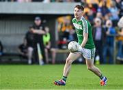 6 October 2024; Shane Quinn of Mohill during the Leitrim County Senior Club Football Championship final match between Ballinamore Sean O'Heslins and Mohill at Ballinamore Sean O'Heslins GAA Club in Leitrim. Photo by Sam Barnes/Sportsfile