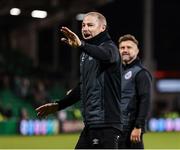 6 October 2024; Shamrock Rovers assistant coach Glenn Cronin and sporting director Stephen McPhail after the SSE Airtricity Men's Premier Division match between Shamrock Rovers and Shelbourne at Tallaght Stadium in Dublin. Photo by Thomas Flinkow/Sportsfile