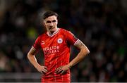 6 October 2024; Sean Boyd of Shelbourne during the SSE Airtricity Men's Premier Division match between Shamrock Rovers and Shelbourne at Tallaght Stadium in Dublin. Photo by Seb Daly/Sportsfile