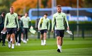 7 October 2024; Sam Curtis during a Republic of Ireland Under 21 training session at the FAI National Training Centre in Dublin. Photo by Ramsey Cardy/Sportsfile