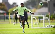 7 October 2024; Emmanuel Adegboyega during a Republic of Ireland Under 21 training session at the FAI National Training Centre in Dublin. Photo by Ramsey Cardy/Sportsfile