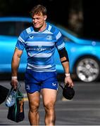 7 October 2024; Josh van der Flier arrives for a Leinster rugby squad training session at UCD in Dublin. Photo by Piaras Ó Mídheach/Sportsfile