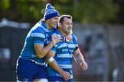 7 October 2024; Ryan Baird, left, and Cian Healy during a Leinster rugby squad training session at UCD in Dublin. Photo by Piaras Ó Mídheach/Sportsfile