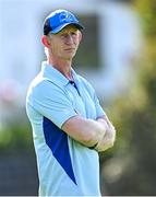 7 October 2024; Head coach Leo Cullen during a Leinster rugby squad training session at UCD in Dublin. Photo by Piaras Ó Mídheach/Sportsfile