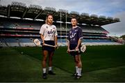 7 October 2024; Building on over a decade of support for the GAA, eir, Ireland’s largest telecommunications provider, has been announced as the official telco partner of the Camogie Association and new title sponsor of the U16 All-Ireland Camogie Championships for the next three years. Pictured at the launch in Croke Park are Senior Camogie players Saoirse McCarthy of Cork, left, and Aoife Donohue of Galway. This partnership marks another significant milestone in eir’s long-standing commitment to Irish sport, while strengthening its connections with local communities across the island of Ireland. For more information about the partnership visit eir.ie Photo by David Fitzgerald/Sportsfile