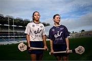7 October 2024; Building on over a decade of support for the GAA, eir, Ireland’s largest telecommunications provider, has been announced as the official telco partner of the Camogie Association and new title sponsor of the U16 All-Ireland Camogie Championships for the next three years. Pictured at the launch in Croke Park are Senior Camogie players Saoirse McCarthy of Cork, left, and Aoife Donohue of Galway. This partnership marks another significant milestone in eir’s long-standing commitment to Irish sport, while strengthening its connections with local communities across the island of Ireland. For more information about the partnership visit eir.ie Photo by David Fitzgerald/Sportsfile