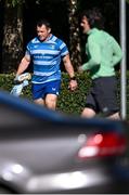 7 October 2024; Cian Healy arrives for a Leinster rugby squad training session at UCD in Dublin. Photo by Piaras Ó Mídheach/Sportsfile
