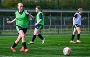 7 October 2024; Carlie Sinnott during the FAI/ Fingal Girls' TY Course at TUD in Blanchardstown, Dublin. Photo by Shauna Clinton/Sportsfile