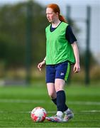 7 October 2024; Sadhbh Hartley during the FAI/ Fingal Girls' TY Course at TUD in Blanchardstown, Dublin. Photo by Shauna Clinton/Sportsfile