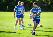 7 October 2024; Thomas Clarkson during a Leinster rugby squad training session at UCD in Dublin. Photo by Piaras Ó Mídheach/Sportsfile