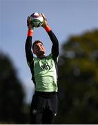 7 October 2024; Goalkeeper Mark Travers during a Republic of Ireland training session at the FAI National Training Centre in Abbotstown, Dublin. Photo by Stephen McCarthy/Sportsfile