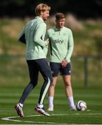 7 October 2024; Liam Scales during a Republic of Ireland training session at the FAI National Training Centre in Abbotstown, Dublin. Photo by Stephen McCarthy/Sportsfile