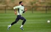 8 October 2024; Andrew Omobamidele during a Republic of Ireland training session at the FAI National Training Centre in Abbotstown, Dublin. Photo by Stephen McCarthy/Sportsfile