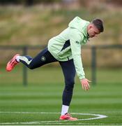 8 October 2024; Evan Ferguson during a Republic of Ireland training session at the FAI National Training Centre in Abbotstown, Dublin. Photo by Stephen McCarthy/Sportsfile