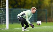 8 October 2024; Goalkeeper Caoimhin Kelleher during a Republic of Ireland training session at the FAI National Training Centre in Abbotstown, Dublin. Photo by Stephen McCarthy/Sportsfile