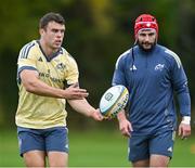 8 October 2024; Tom Farrell during Munster rugby squad training at University of Limerick in Limerick. Photo by Brendan Moran/Sportsfile