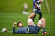 8 October 2024; Tom Ahern during Munster rugby squad training at University of Limerick in Limerick. Photo by Brendan Moran/Sportsfile
