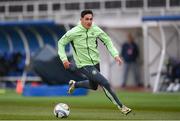 9 October 2024; Jamie McGrath during a Republic of Ireland training session at the Helsinki Olympic Stadium in Helsinki, Finland. Photo by Stephen McCarthy/Sportsfile