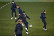 9 October 2024; Teemu Pukki during a Finland training session at the Helsinki Olympic Stadium in Helsinki, Finland. Photo by Stephen McCarthy/Sportsfile