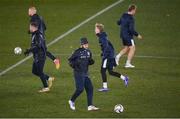 9 October 2024; Teemu Pukki during a Finland training session at the Helsinki Olympic Stadium in Helsinki, Finland. Photo by Stephen McCarthy/Sportsfile