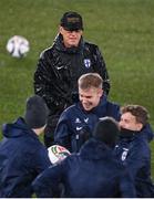 9 October 2024; Head coach Markku Kanerva during a Finland training session at the Helsinki Olympic Stadium in Helsinki, Finland. Photo by Stephen McCarthy/Sportsfile