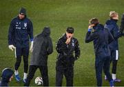 9 October 2024; Head coach Markku Kanerva during a Finland training session at the Helsinki Olympic Stadium in Helsinki, Finland. Photo by Stephen McCarthy/Sportsfile