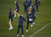 9 October 2024; Robert Ivanov during a Finland training session at the Helsinki Olympic Stadium in Helsinki, Finland. Photo by Stephen McCarthy/Sportsfile