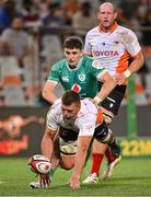 9 October 2024; Cormac Foley of Ireland, centre, during the Toyota Challenge Match between Toyota Cheetahs and Emerging Ireland at Toyota Stadium in Bloemfontein, South Africa. Photo by Johan Pretorius/Sportsfile