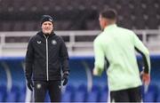 9 October 2024; Goalkeeping coach Gudmundur Hreidarsson during a Republic of Ireland training session at the Helsinki Olympic Stadium in Helsinki, Finland. Photo by Stephen McCarthy/Sportsfile