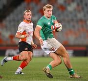 9 October 2024; Hugh Gavin of Ireland in action against the Toyota Cheetahs during the Toyota Challenge Match between Toyota Cheetahs and Emerging Ireland at Toyota Stadium in Bloemfontein, South Africa. Photo by Johan Pretorius/Sportsfile